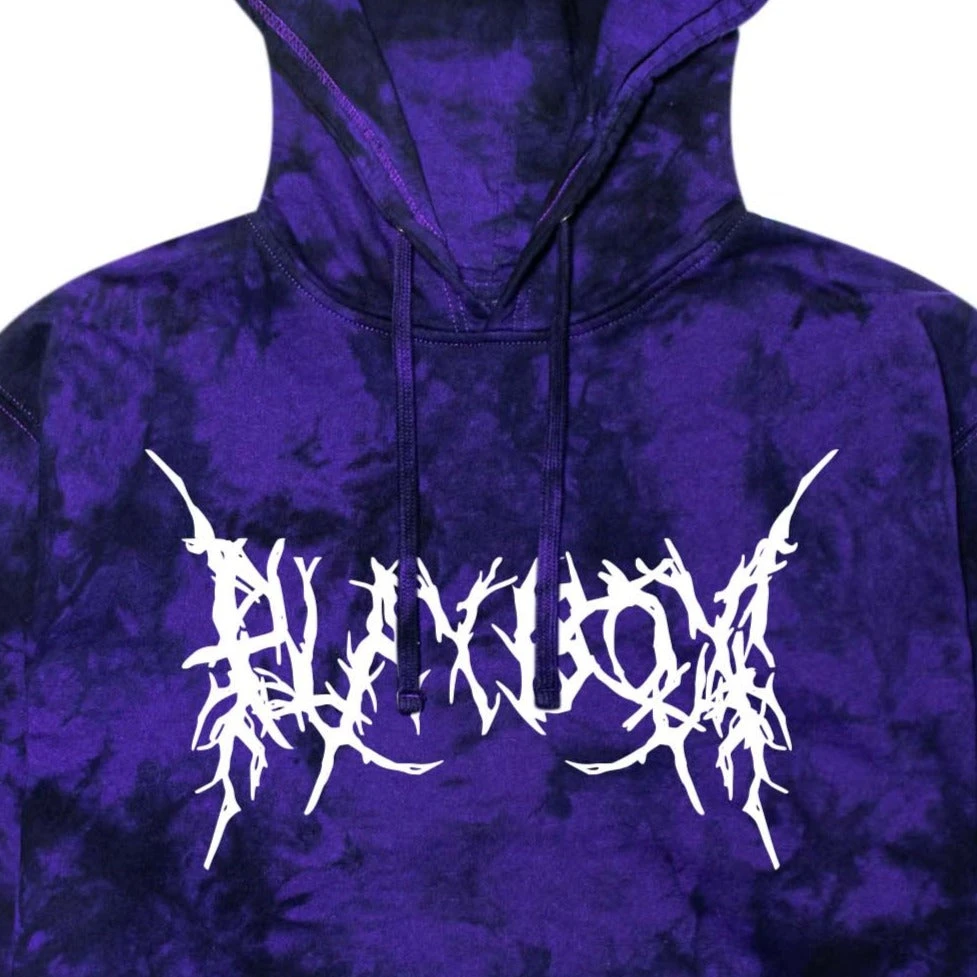 Branchy Masthead Hoodie Purple Black Tie Dye 4 Branchy Masthead Hoodie Purple Black Tie Dye - Image 2