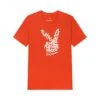 Graffiti Rabbit Head T-Shirt Orange -Best Clothing Store PLAYBOY HALLOWEEN WORDY RH TEE SHIRT 01
