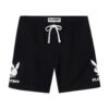 Men's Double Bunny Sweat Shorts -Best Clothing Store PLAYBOY MENSDOUBLEBUNNYSWEATSHORT BLACK FRONT2 a441907e f24b 43e3 9870 96c25653bda6