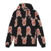 Men's Repeating Rabbit Head Logo Hoodie -Best Clothing Store PLAYBOY MENSGLOWHOODIE 013
