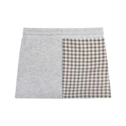 Women's Varsity Plaid Mini Skirt -Best Clothing Store PLAYBOY PACSUN PLAID PATCHWORK SKIRT GREY 02