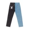 Women's Two-Tone Ultra High Rise Denim Pants -Best Clothing Store PLAYBOY PACSUN TWO TONE JEANS BLACK BLUE 01 90ef8efb 2028 4e3d 8f54 0b4f4369f34d