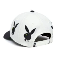 Playboy X HUF Rhinestone 6 Panel Hat 13 Playboy X HUF Rhinestone 6 Panel Hat -Best Clothing Store PLAYBOY RHINESTONE 6 PANEL WHITE HT00651 WHITE 03