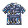 Soulland June 1954 Playboy Camp Shirt -Best Clothing Store PLAYBOY SOULLAND ORSON SHIRT NAVY WITH BUNNY JUMPING COUCH PRINT 01 3c13e409 4a0b 4004 a2fd c8ff5cd44fda