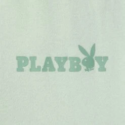 Women's Classic Boyfriend Sweatpants -Best Clothing Store PLAYBOY WOMENSCLASSICBOYFRIENDSP GREEN DETAIL