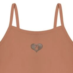Women's Bunny Heart Binded Cami Top 7 Women's Bunny Heart Binded Cami Top -Best Clothing Store PLAYBOYPBRIBCAMIBROWN3