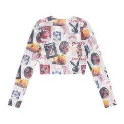 Collage Mesh Long Sleeve Top -Best Clothing Store PLAYBOYPBV DAYCOLLAGEMESHLS2 707b31de 3b60 4597 a75b 172e4a79e302