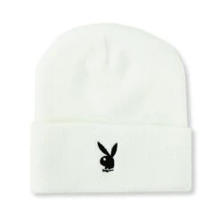Rabbit Head Cuffed Knit Beanie -Best Clothing Store PLAYBOY BEANIE 3A