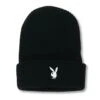 Rabbit Head Waffle Cuffed Beanie -Best Clothing Store PLAYBOY BEANIE 9A