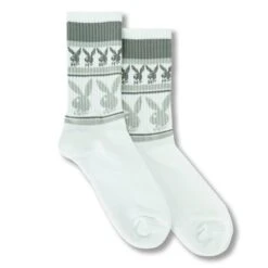 Repeating Rabbit Head Crew Socks