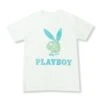 Playboy Static Bunny White Tee -Best Clothing Store PLAYBOY TEE 1A