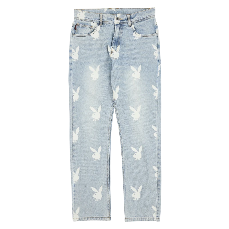 Playboy X Pleasures Scatter Denim Pants 4 Playboy X Pleasures Scatter Denim Pants - Image 2