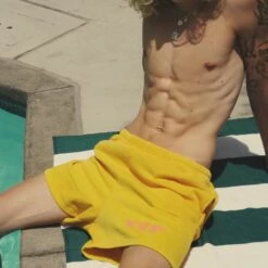 VIP Club Sweat Short Yellow -Best Clothing Store PhotoJul25 122424AM 2 c28e2c21 c8a2 4b0e 834b ca75207e9057