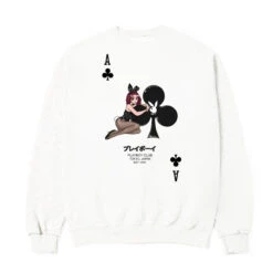 Ace Of Club Crewneck Sweatshirt White