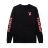 Playboy Masthead & Rabbit Head Long Sleeve -Best Clothing Store Playboy Logo Black Longsleeve 0