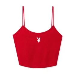 Women's Classic Cami Top -Best Clothing Store Playboy PacSun Ribbed Tank Red 01 f5d205aa cdca 4bc7 b779 77f3b7cc4a53