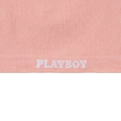 Women's Sports Bra -Best Clothing Store Playboy PacSun Womens Sports Bra Peaches and Cream 03
