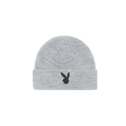 Rabbit Head Knit Beanie -Best Clothing Store Playboy Rabbit Head Knit Beanie Grey Marle 01 d8783390 a516 432e 96a1 5367f515a8c9