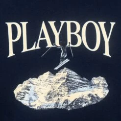 Ski Hoodie Feat. Holly Cook From Girls Of Winter 1984 -Best Clothing Store Playboy Ski Hoodie Holly Cook Girls of Winter 1984 Navy 03