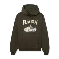 Ski Hoodie Feat. Holly Cook From Girls Of Winter 1984 -Best Clothing Store Playboy Ski Hoodie Holly Cook Girls of Winter 1984 Olive 01