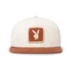 Playboy Camp Hat -Best Clothing Store Playboy Two tone hat Rust white 01