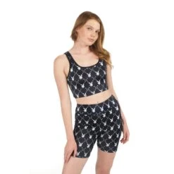 Rabbit Head Cropped Racer Tank -Best Clothing Store PlayboyMissguidedRabbitHeadCroppedRacerTank Black 02