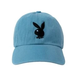 '47 Brand Adjustable Dad Hat -Best Clothing Store Playboy 47 Dad Hat lightblue black 01 5a9ff636 e0eb 43c9 9507 e32274a2f519