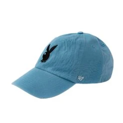 '47 Brand Adjustable Dad Hat -Best Clothing Store Playboy 47 Dad Hat lightblue black 02 cda991a1 0721 4f29 aa06 51fcd42394b3