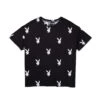 Women's All Over Bunny Tee -Best Clothing Store Playboy APO T Shirt Black 01