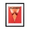 July 1973 Cover Framed Print -Best Clothing Store Playboy ArtPrint Jul 73 Zipper top blkframe 01