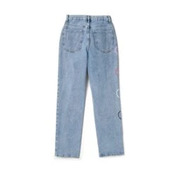 Women's Baggy Bunny Heart Denim Pants Amore 9 Women's Baggy Bunny Heart Denim Pants Amore -Best Clothing Store Playboy Baggy Jeans Amore 02