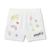Women's Basketball Shorts 2 Women's Basketball Shorts -Best Clothing Store Playboy Basketball Short White 01