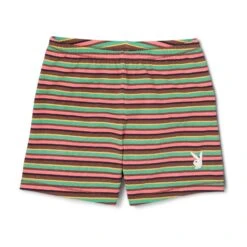 Women's Striped Biker Shorts