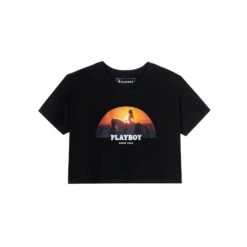 December 1972 Playmate Mercy Rooney Sunset Rider Women's Cropped T-Shirt