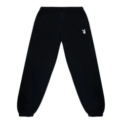 Women's Classic Boyfriend Sweatpants -Best Clothing Store Playboy Boyfriend Sweatpant Black 02