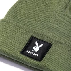 Knit Beanie With Logo Patch 33 Knit Beanie With Logo Patch -Best Clothing Store Playboy Cuff Beanie green 4 17b3c12b 5b0d 4e07 9711 284ba213b2eb