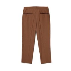 Men's Houndstooth Trouser -Best Clothing Store Playboy Houndstooth Wool Trouser Brown 02
