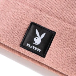 Knit Beanie With Logo Patch 31 Knit Beanie With Logo Patch -Best Clothing Store Playboy Knit beanie Rose 03