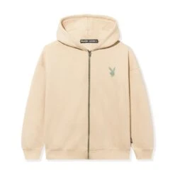 Lifestyle Zip-Up Hoodie -Best Clothing Store Playboy Lifestyle Zip Through Hoodie Lt Stone 01 4f7be1d7 597d 45e3 9f3b 397268a58aad