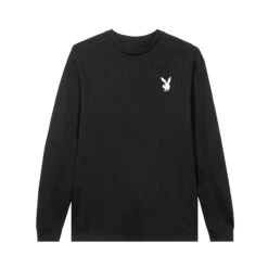 Repeating Masthead Long Sleeve -Best Clothing Store Playboy Long Sleeve Black