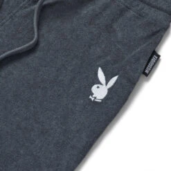 Women's Lounge Oversized Shirt And Short Set -Best Clothing Store Playboy Lounge Toweling Set Grey 04 83d557c7 86d7 4a51 ae93 8094b5026a12