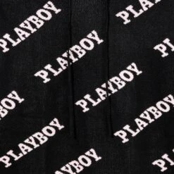 Women's Playboy Masthead Intarsia Knit Hoodie 13 Women's Playboy Masthead Intarsia Knit Hoodie -Best Clothing Store Playboy MG Intarsia Knitted Co ord Hoodie Black 03