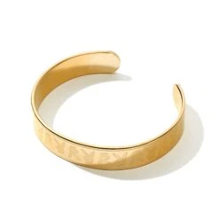 Men's Stamped Repeating Rabbit Head Cuff -Best Clothing Store Playboy Patterned Cuff Gold 003