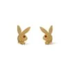 Bunny Stud Earrings -Best Clothing Store Playboy Precious Bunny StudEarrings Gold 001
