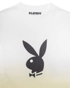 Men's Rabbit Head Ombre T-Shirt -Best Clothing Store Playboy RisingGradient Tee Wht Yllw 03 67090acc fb73 4310 a735 080858f96d56