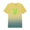 Men's Rabbit Head Ombre T-Shirt -Best Clothing Store Playboy RisingGradient Tee Yllw Grn 02 ade55cb7 b2fd 461a aba6 0c86211c32ae