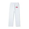 Women's Cherry Wide Leg Sweatpants -Best Clothing Store Playboy Womens Cherry Wide Leg Sweatpants White 02