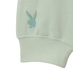 Women's Classic Crewneck -Best Clothing Store Playboy Womens Classic Crewneck Mint Green 04