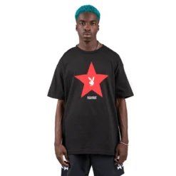 Playboy X Pleasures Connect T-Shirt Black -Best Clothing Store PlayboyxPleasuresConnectT ShirtBlack 2