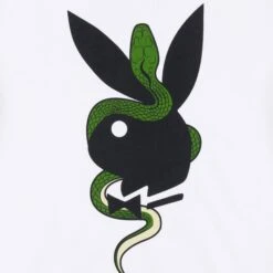 Playboy X The Great Frog Hoodie -Best Clothing Store PlayboyxTGFEntwinedHoodieWhiteBackDetail aa2ec6a4 5e52 4208 b534 87e1e0a320d0